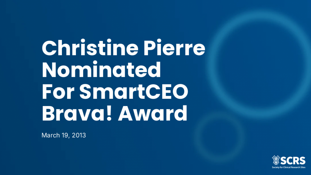 Christine Pierre Nominated For SmartCEO Brava! Award