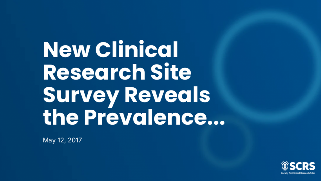 New Clinical Research Site Survey Reveals the Prevalence and Significant Cost of Paper Source Documents