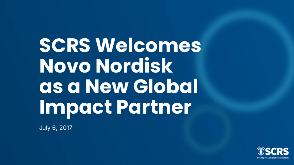 SCRS Welcomes Novo Nordisk as a New Global Impact Partner