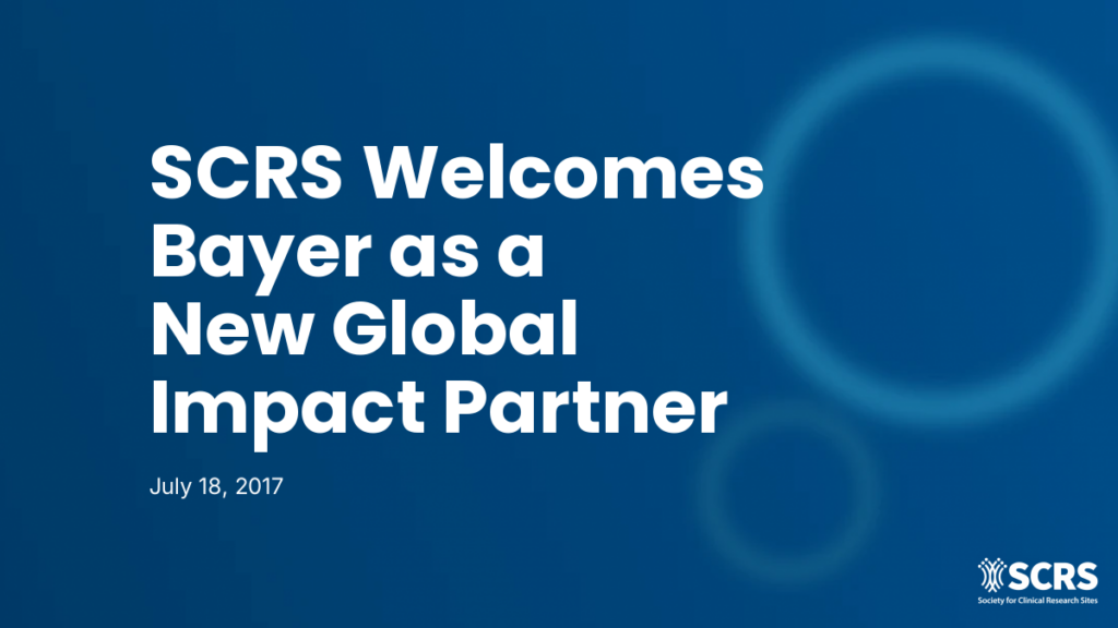 SCRS Welcomes Bayer as a New Global Impact Partner