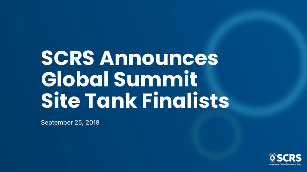 SCRS Announces Global Summit Site Tank Finalists