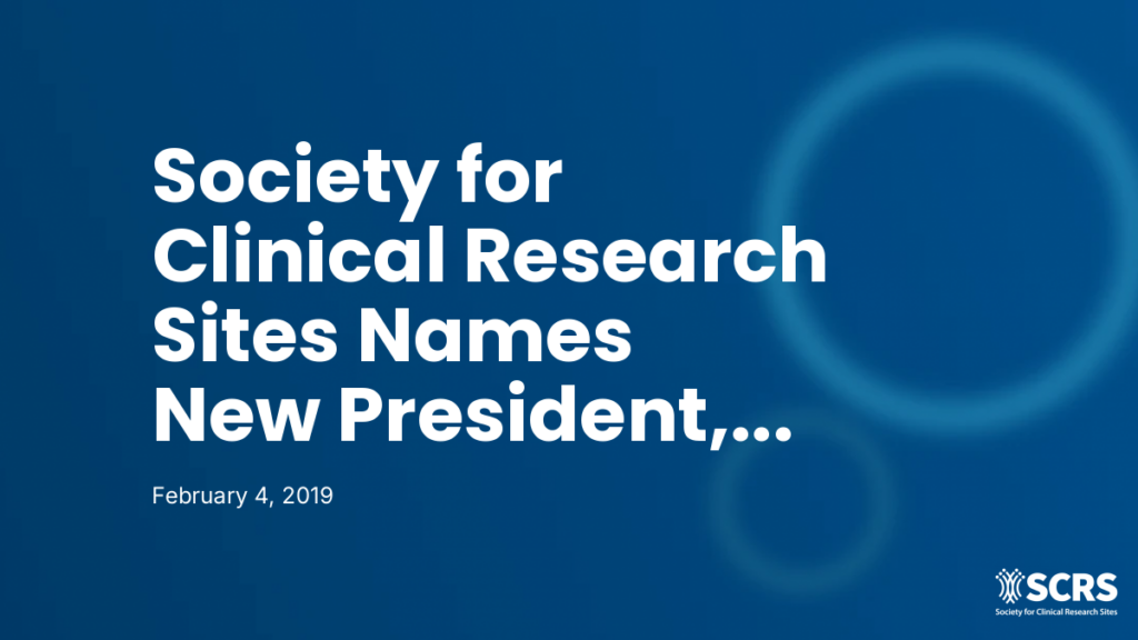 Society for Clinical Research Sites Names New President, Casey Orvin