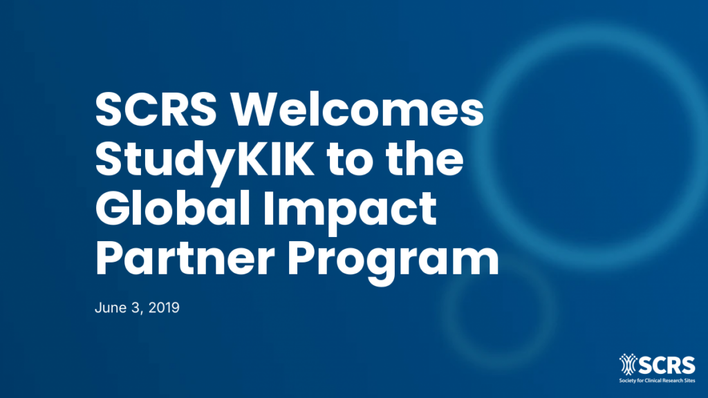 SCRS Welcomes StudyKIK to the Global Impact Partner Program