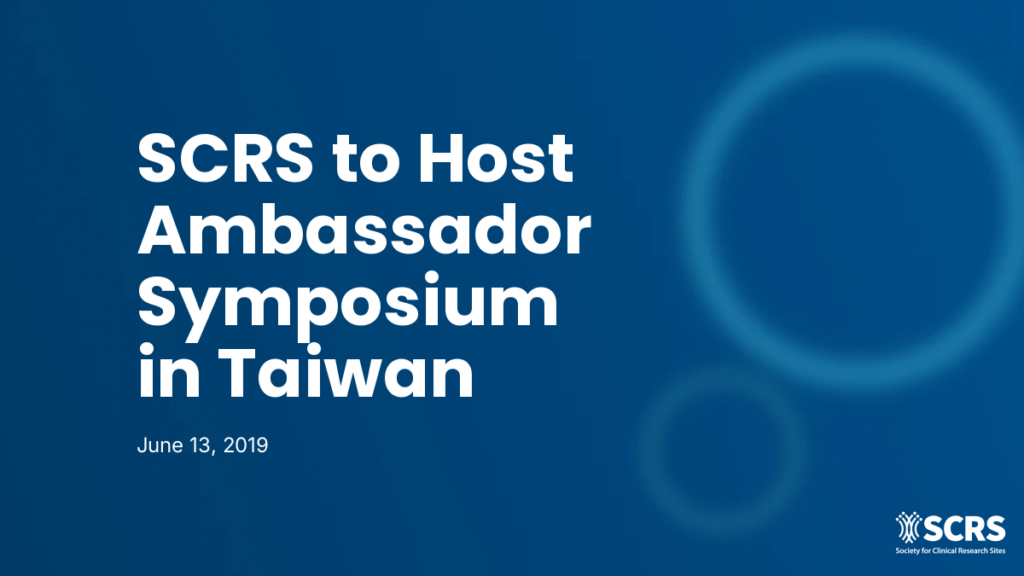 SCRS to Host Ambassador Symposium in Taiwan