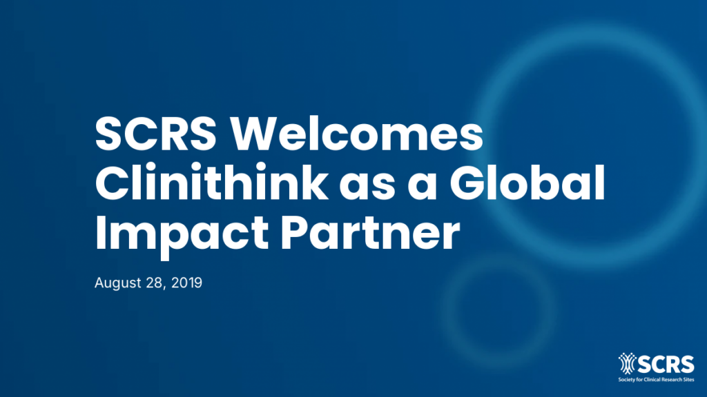 SCRS Welcomes Clinithink as a Global Impact Partner