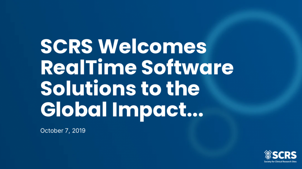 SCRS Welcomes RealTime Software Solutions to the Global Impact Partner Program