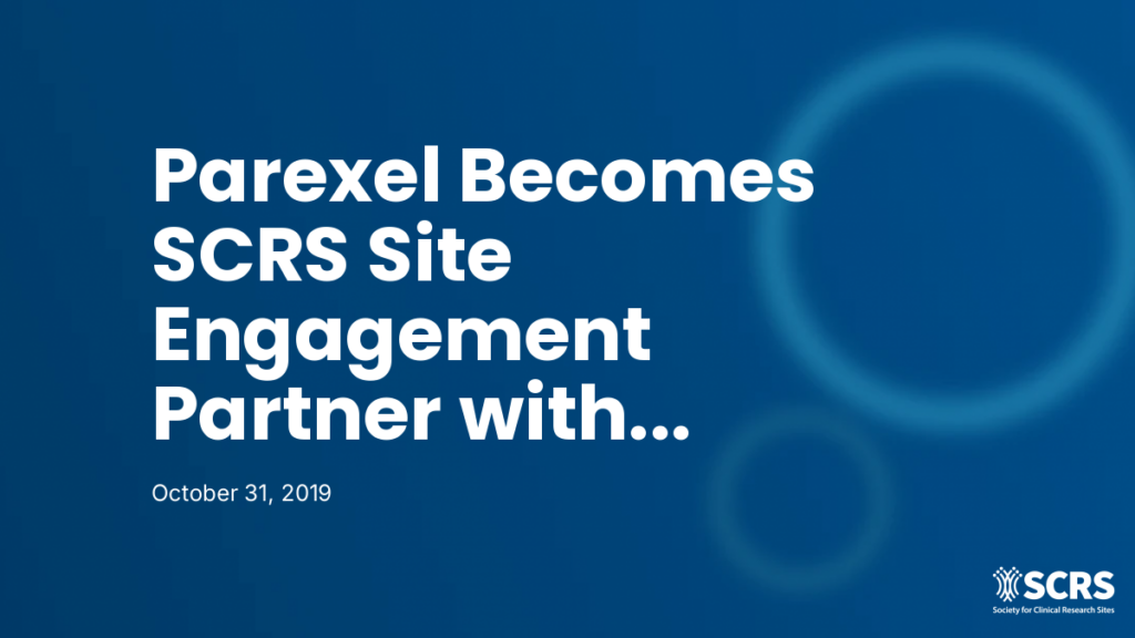 Parexel Becomes SCRS Site Engagement Partner with Contribution to SCRS Diversity Program
