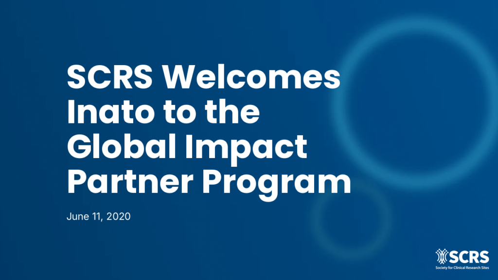 SCRS Welcomes Inato to the Global Impact Partner Program