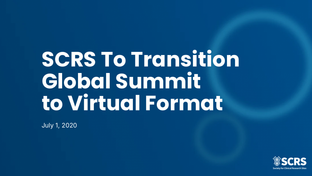 SCRS To Transition Global Summit to Virtual Format