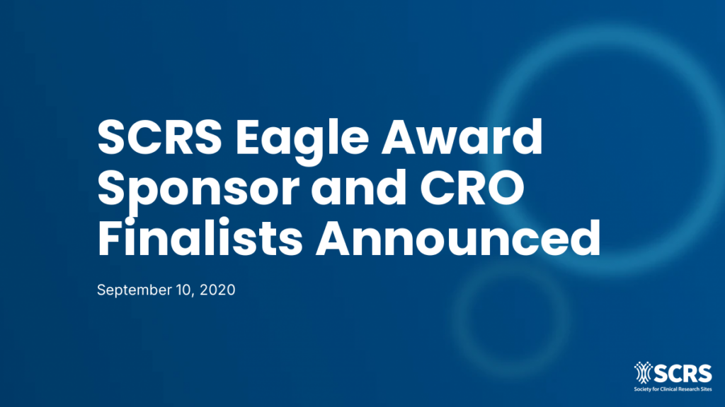 SCRS Eagle Award Sponsor and CRO Finalists Announced