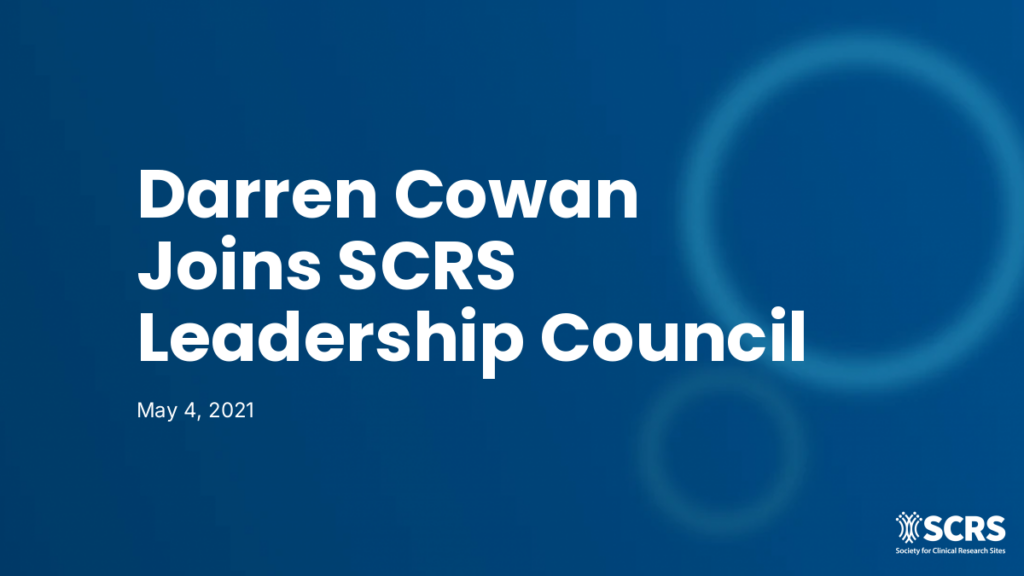 Darren Cowan Joins SCRS Leadership Council