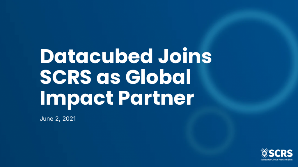 Datacubed Joins SCRS as Global Impact Partner