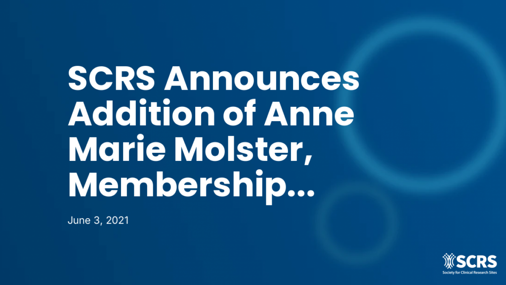 SCRS Announces Addition of Anne Marie Molster, Membership Engagement Specialist