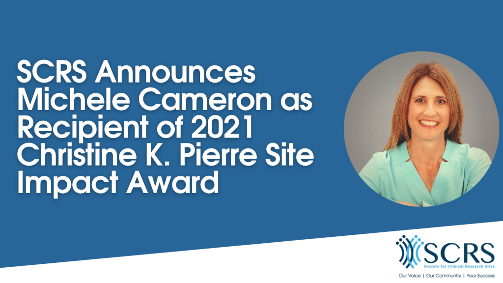 SCRS Announces Michele Cameron as Recipient of 2021 Christine K. Pierre ...