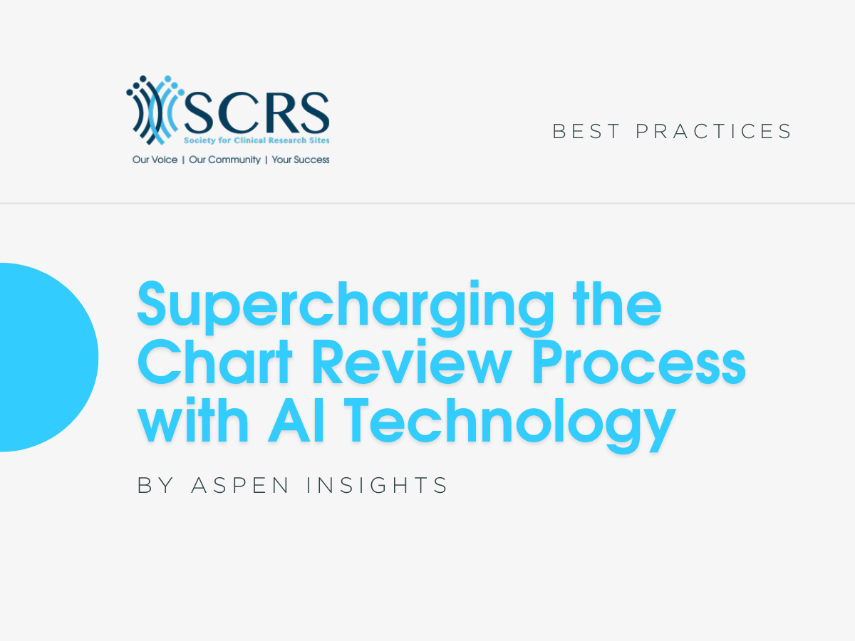 Supercharging the Chart Review Process with AI Technology Society for