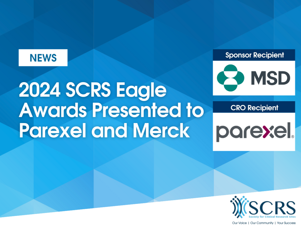 2024 SCRS Eagle Awards Presented to Parexel and Merck