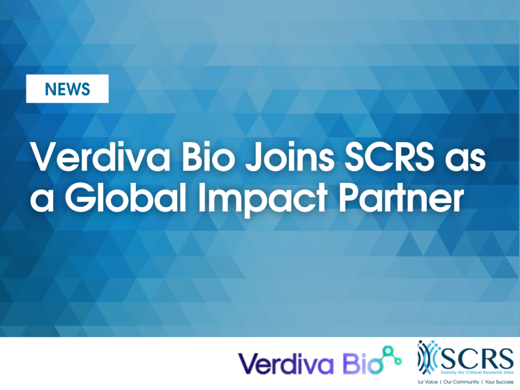 Verdiva Bio Joins Society for Clinical Research Sites (SCRS) as a Global Impact Partner