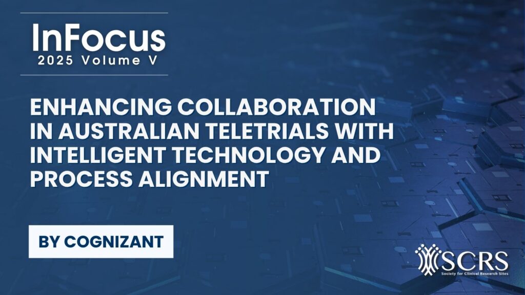 Cognizant, in collaboration with research KOLs from Australia, delves into the impact of Teletrials in Australia and how these hybrid, decentralized model of trials are bringing novel therapies closer to regional, rural and remote Australians. Teletrials promise to be a global case study on how public health can be promoted at a national level. Download this insightful publication and learn about the steps being taken by Australian Teletrial Program (ATP) to promote teletrials, point of view from Cognizant on how intelligent tech and process alignment can further enhance efficacy of teletrials and real world use cases of teletrials.